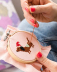 Christmas Dachshund Cross Stitch Kit