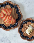 Vintage English Bread Board, Medium Scalloped