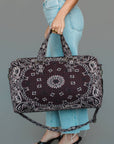 Brown Bandana Paisley Duffel Bag