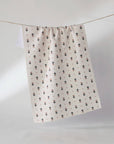 Folk Pixel White Tea Towel