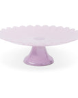 13" Scalloped Daisy Cake Stand - Lavender Mist