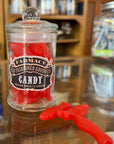 Old Fashioned Apothecary Jar Swedish Little red Fish Candy