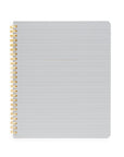 Spiral Notebook, Dusty Blue Pinstripe