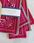 Bandana Cloth Napkins, set of four