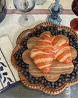 Vintage English Bread Board, Medium Scalloped
