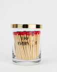 I Hate Everyone - Match Set + Rocks Glass Duo - 200 Matches + Rocks Glass Set