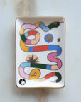 Porcelain Trinket Dish | Rainbow Snake