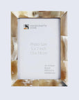 Horn Inlay Picture Frame Tabletop Wall 5x7