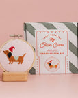 Christmas Dachshund Cross Stitch Kit