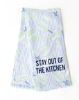 Blue Pickleball Stripe Kitchen Towels – Set of 2