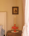 Dala Horse Candlestick Holder | Ruby Red