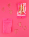Heart - Unique Gold Plated Paper Clips - Pack of 25