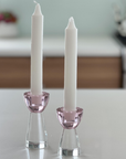 Colored Crystal Candlesticks