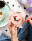 Christmas Dachshund Cross Stitch Kit