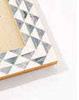 Varuna 5x7 Gray & White Picture Frame - Handmade