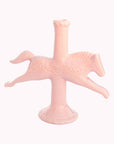 Dala Horse Candlestick Holder | Light Pink