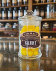 Old Fashioned Apothecary Jar with Lemon drop Candy