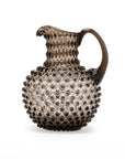 Hobnail Glass Pitcher | Smoky Amaro | 2L | Vintage Jug