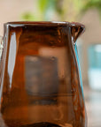 Handblown Glass Pitcher - Tamarind