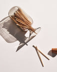 Grey Glass Match Cloche | 100 Match Sticks with Cork Stopper