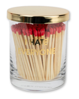I Hate Everyone - Match Set + Rocks Glass Duo - 200 Matches + Rocks Glass Set