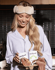 Latte Weighted Sleep Mask - Eye Mask Nodpod Weighted Sleep Mask
