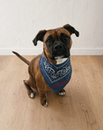 Denim Blue Chainstitch Bandana