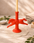 Dala Horse Candlestick Holder | Ruby Red