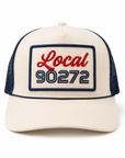 CREAM & NAVY Pali Trading Post x SoulByrd Trucker Hat | Limited Edition Pacific Palisades Hat