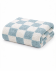 Phufy® Bliss Checkerboard Blanket, Powder