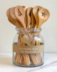 Euro Holiday Spoon Set, Beechwood