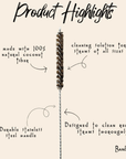 Coconut Fiber Reusable Straw Cleaner – Eco-Friendly Cleaning Brush