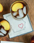 California State Cocktail Napkins, set of four
