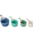 4pc Ceramic Figural Whale Measuring Cups - Blue Multi