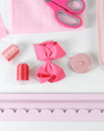 Ballet Pink Scalloped Wooden Mahjong Racks - 20 inches