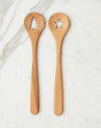 Euro Holiday Spoon Set, Beechwood