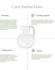 Hobnail Glass Pitcher | Butterscotch | 2L | Vintage Jug