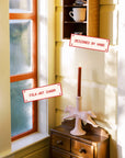 Dala Horse Candlestick Holder | Light Pink