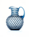 Hobnail Glass Pitcher | Midnight Blue | 2L | Vintage Jug