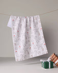 Festive Doodles Tea Towel - Holiday 2026