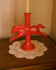 Dala Horse Candlestick Holder | Ruby Red