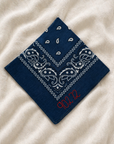 Denim Blue Chainstitch Bandana