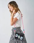 Leila Mahjong Seed Bead Clutch With Strap