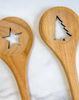 Euro Holiday Spoon Set, Beechwood