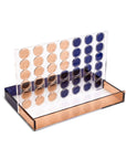 Acrylic Four in a Row - Navy & Beige