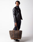 Waxed Large Classic Tote - Olive