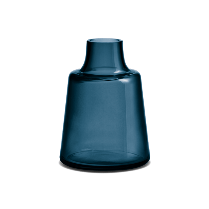 Holmegaard - Flora - Mouth-Blown Glass Vase - Dark Blue