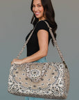 Tan Bandana Duffel