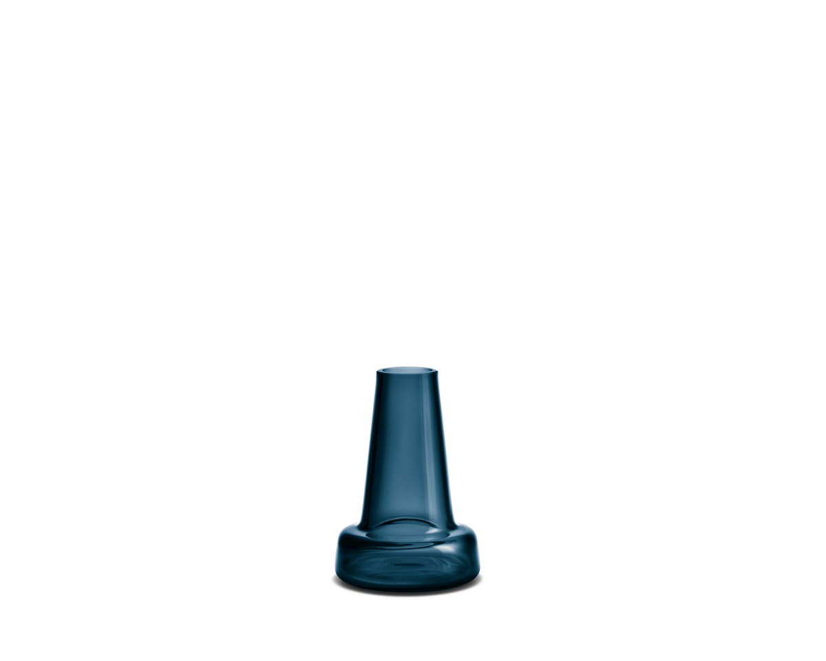 Holmegaard - Flora - Mouth-Blown Glass Vase - Dark Blue