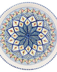 Dark Blue Rosette Tapas Ceramic Server, Platter